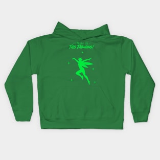 “I Woke Up This Fabulous” Flying Fairy Sihouette Kids Hoodie